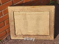 2 Tableaux ancien signé. Paysage Peinture huile sur panneau de bois Style XlX°
