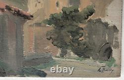 ALEXANDRE BAILLY (1866-1947) Tableau Ancien Paysage CAHORS Pont Valentré #8