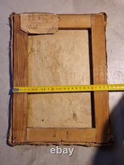 Ancien Beau Tableau Peinture Cubiste Ecole Paris Signé Daté 1946 Portrait Christ