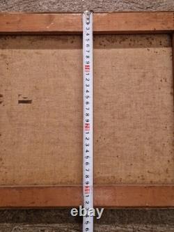 Ancien Beau Tableau Peinture Huile Nature Morte Fumeur Tabac Cigare Cigarettes