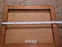 Ancien Beau Tableau Peinture Huile Nature Morte Fumeur Tabac Cigare Cigarettes