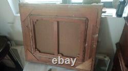 Ancien CADRE MONTPARNASSE F9 tableau huile sur toile HST village provençal midi