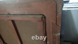 Ancien CADRE MONTPARNASSE F9 tableau huile sur toile HST village provençal midi