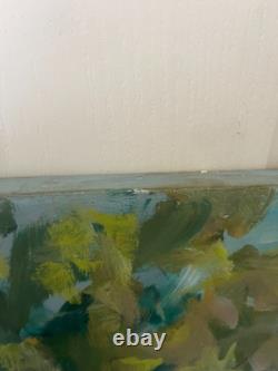 Ancien Peinture Tableau Huile Toile FARAONI Mariage Eglise Marié Village 80x60cm