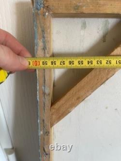 Ancien Peinture Tableau Huile Toile FARAONI Mariage Eglise Marié Village 80x60cm