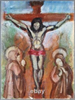 Ancien Tableau Attribué à Georges Rouault (1871-1958) Peinture Huile Painting