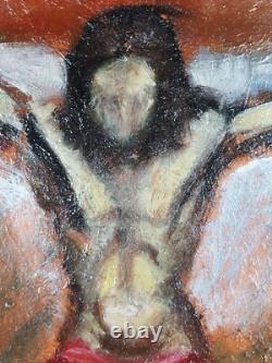 Ancien Tableau Attribué à Georges Rouault (1871-1958) Peinture Huile Painting