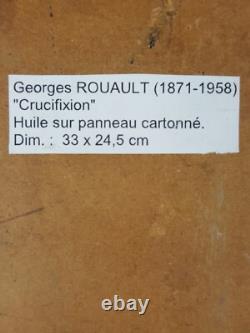 Ancien Tableau Attribué à Georges Rouault (1871-1958) Peinture Huile Painting