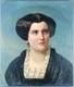 Ancien Tableau Femme au Col Blanc Peinture Huile Portrait Woman Oil Painting
