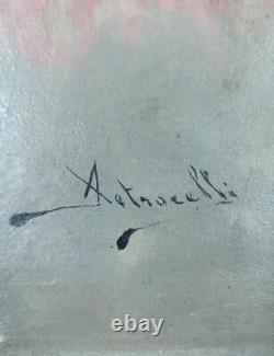 Ancien Tableau Femme de la Noblesse Peinture Huile Portrait Oil Painting Woman