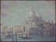 Ancien Tableau Grand Canal &agrave; Venise Peinture Huile Pointillisme Oil Painting