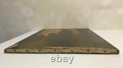 Ancien Tableau HST Albert Dakin Gihon Paysage Rivière 19ème à Restaurer