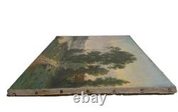 Ancien Tableau HST Barbizon Le Vieux Chemin de Rouffignac Signé