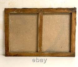 Ancien Tableau HST Barbizon Le Vieux Chemin de Rouffignac Signé