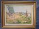 Ancien Tableau Huile Carton Paysage Provence Italie M&eacute;diterran&eacute;e Caucase Sokolov