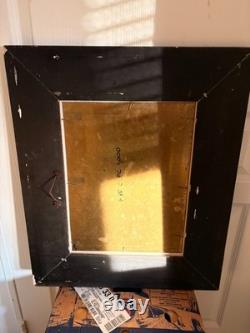 Ancien Tableau Huile Cuivre Jan Beekhout Scène de Rue Moyen Age Hollandais