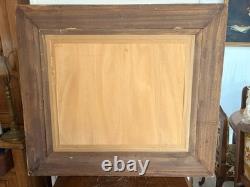 Ancien Tableau Huile Panneau Femme Bouquet Fleurs Portrait Guy Cambier 1923