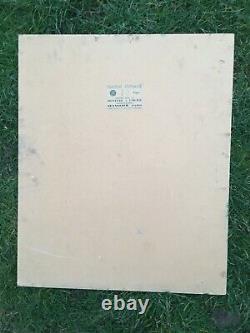 Ancien Tableau Huile Sur Carton Portrait Femme Signe Schneider Kunz 1974