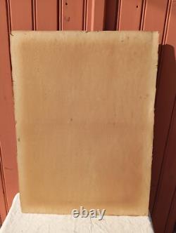 Ancien Tableau Huile Sur Carton Scene Parisienne Paris Signe Cini