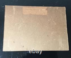 Ancien Tableau Huile Sur Carton Signé. A. Le. Porh