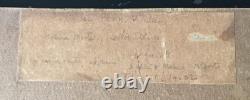 Ancien Tableau Huile Sur Carton Signé. A. Le. Porh