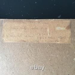 Ancien Tableau Huile Sur Carton Signé. A. Le. Porh