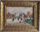 Ancien Tableau Huile Sur Panneau Impressionnisme Scene De Parc Paris Signe Dupuy
