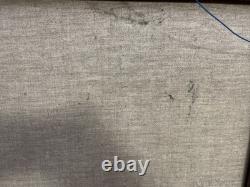 Ancien Tableau Huile Sur Toile Encadrée Scène Champêtre