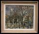 Ancien Tableau Huile Sur Toile Raymond Besse (1899-1969) Montmartre Paris Animé