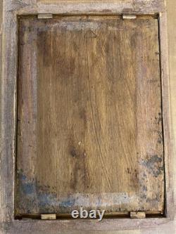 Ancien Tableau Huile sur Bois Femme en Forêt de Fontainebleau Barbizon 19ème