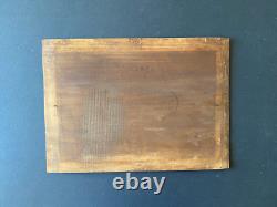 Ancien Tableau Huile sur Bois La Gardienne de chèvres 19ème Signé