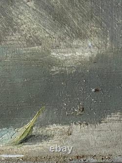 Ancien Tableau Huile sur Isorel Bouquet de Fleurs d'Eté Signé André Robert