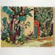 Ancien Tableau Huile sur Toile Paysage Jardin Méditerranéen Signé J. Pulicani