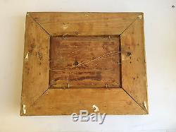 Ancien Tableau / Huile sur bois signée LOSNAY cadre doré, barbizon