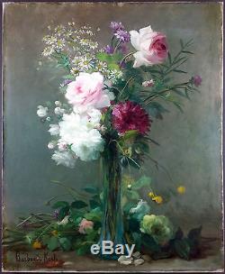 Ancien Tableau Marthe Barbaud-Kock (1862-1928) Peinture Huile Oil Painting