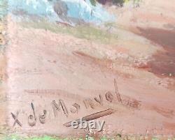 Ancien Tableau Montagne Sainte-Victoire Peinture Huile Antique Oil Painting