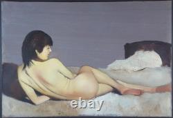 Ancien Tableau Nu Couché Marc-Olivier Grégoire (1897-1991) Peinture Painting