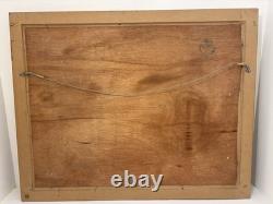 Ancien Tableau Peinture Bali Indonésie/huile Sur Panneau /signe/encadre/