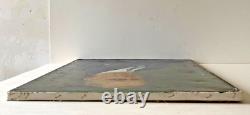 Ancien Tableau Peinture HST Portrait Homme à Lunettes Deutscher Maler 1930's