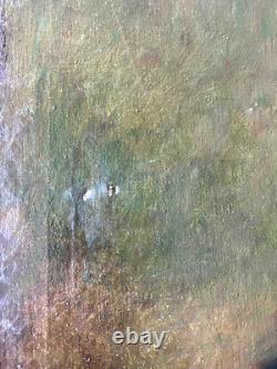 Ancien Tableau Peinture HST Portrait Homme à Lunettes Deutscher Maler 1930's