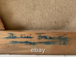 Ancien Tableau Peinture HST Portrait Homme à Lunettes Deutscher Maler 1930's