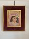 Ancien Tableau Peinture Huile Anna De Banguy Portrait Femme Fille Fillette 1950