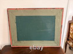 Ancien Tableau Peinture Huile Bois Panneau Great Eastern par Brunel Marine XIXèm