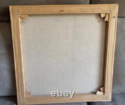 Ancien Tableau Peinture Huile Sur Toile Jeune Fille Signé