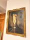 Ancien Tableau Peinture Huile Toile Source d'Apr&egrave;s Ingres Nymphe Cruche