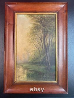 Ancien Tableau Peinture Huile sur toile signature à identifier