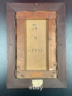 Ancien Tableau Peinture Huile sur toile signature à identifier