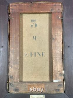 Ancien Tableau Peinture Huile sur toile signature à identifier