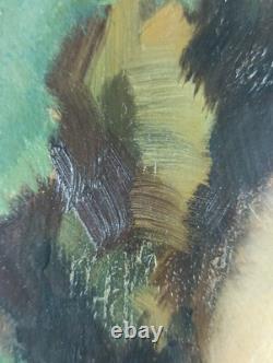 Ancien Tableau Portrait de Femme Angelo Giorgetti Peinture Huile Oil Painting Ancien Tableau Portrait de Femme Angelo Giorgetti Peinture Huile Oil Painting