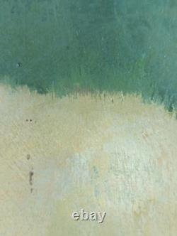 Ancien Tableau Portrait de Femme Angelo Giorgetti Peinture Huile Oil Painting